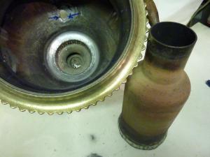 выпайка трубы самовара